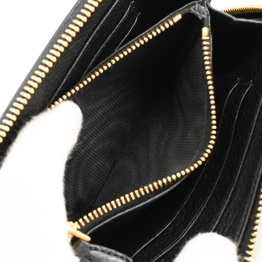 Prada Compact Wallet Black — view 5