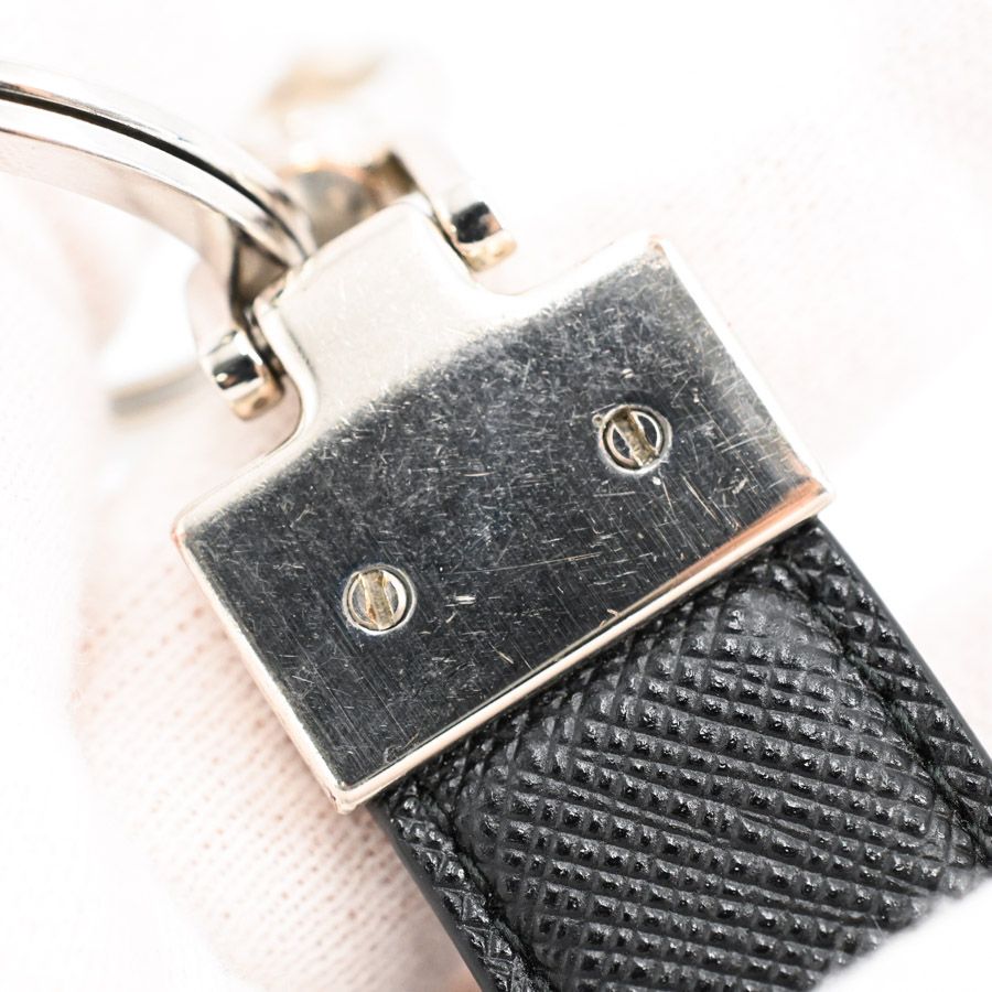 Prada Key Holder Saffiano Leather Key Chain — view 7