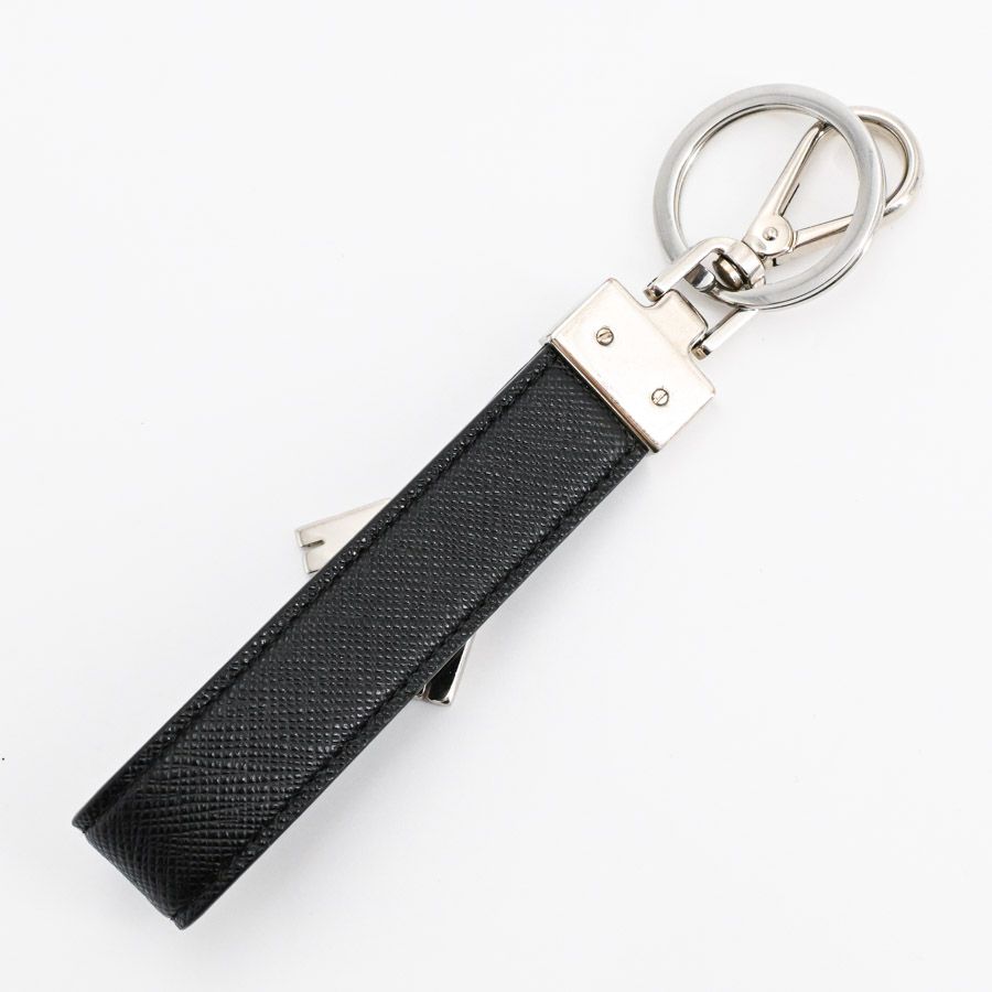 Prada Key Holder Saffiano Leather Key Chain — view 2