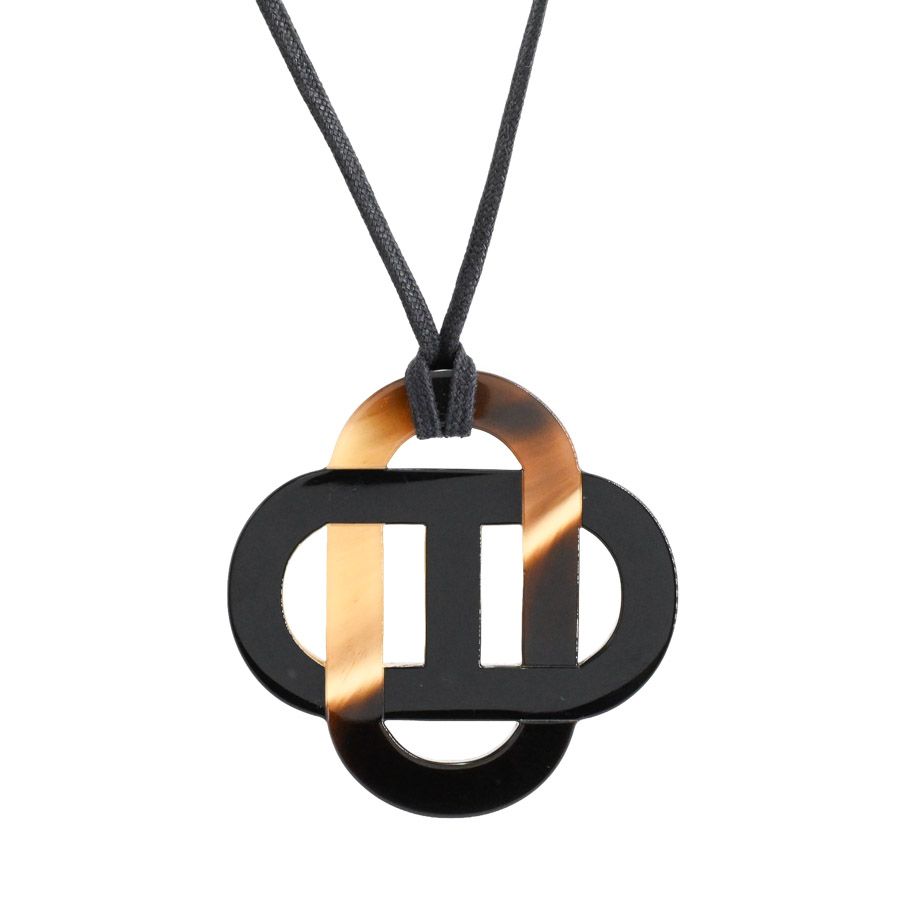 Hermes Necklace Isatis Brown