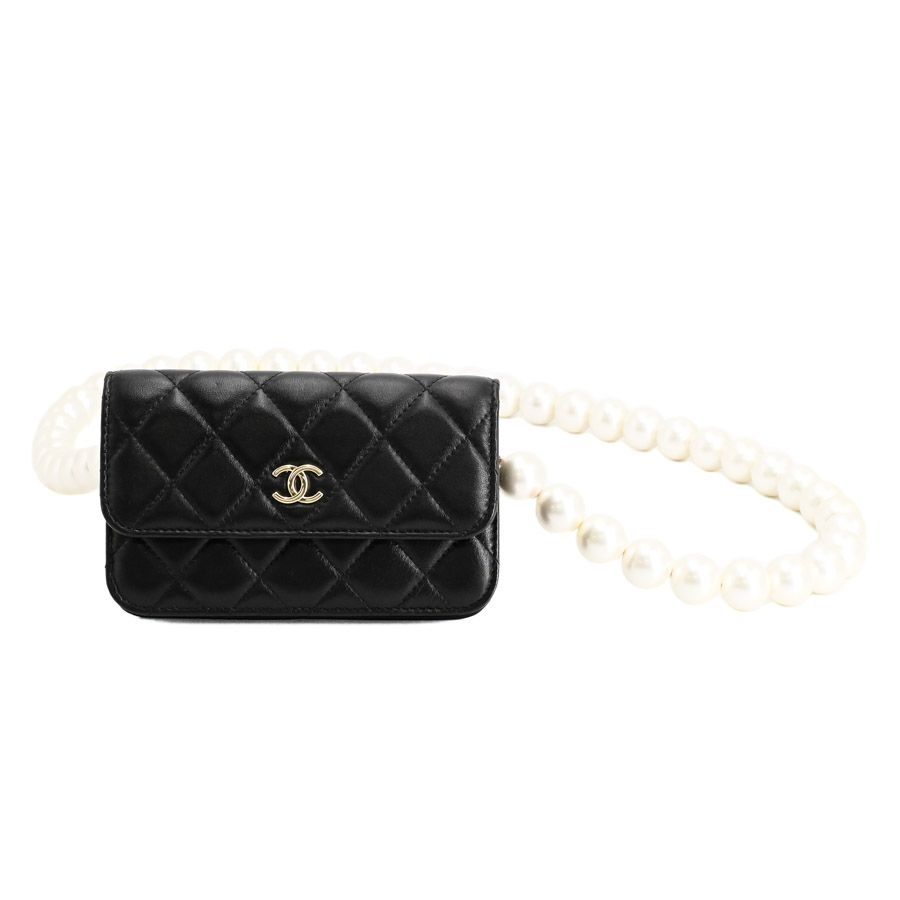 Chanel Chain Wallet Mini Pearl Shoulder
