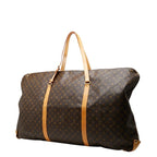 Louis Vuitton Monogram Cable Garment Boston Bag Brown Leather