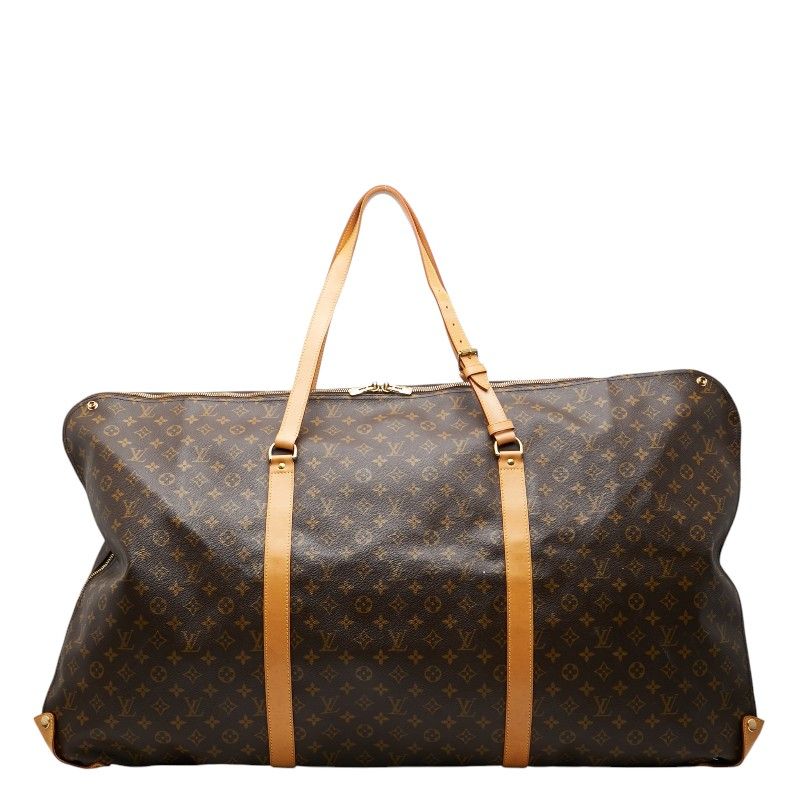 Louis Vuitton Monogram Cable Garment Boston Bag Brown Leather