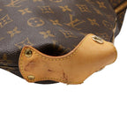 Louis Vuitton Monogram Cable Garment Boston Bag Brown Leather