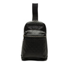 Gucci Guccissima Belt Bag Black Leather
