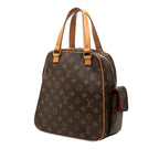 Louis Vuitton Monogram Exantrie Cite Handbag Brown Leather