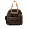 Louis Vuitton Monogram Exantrie Cite Handbag Brown Leather