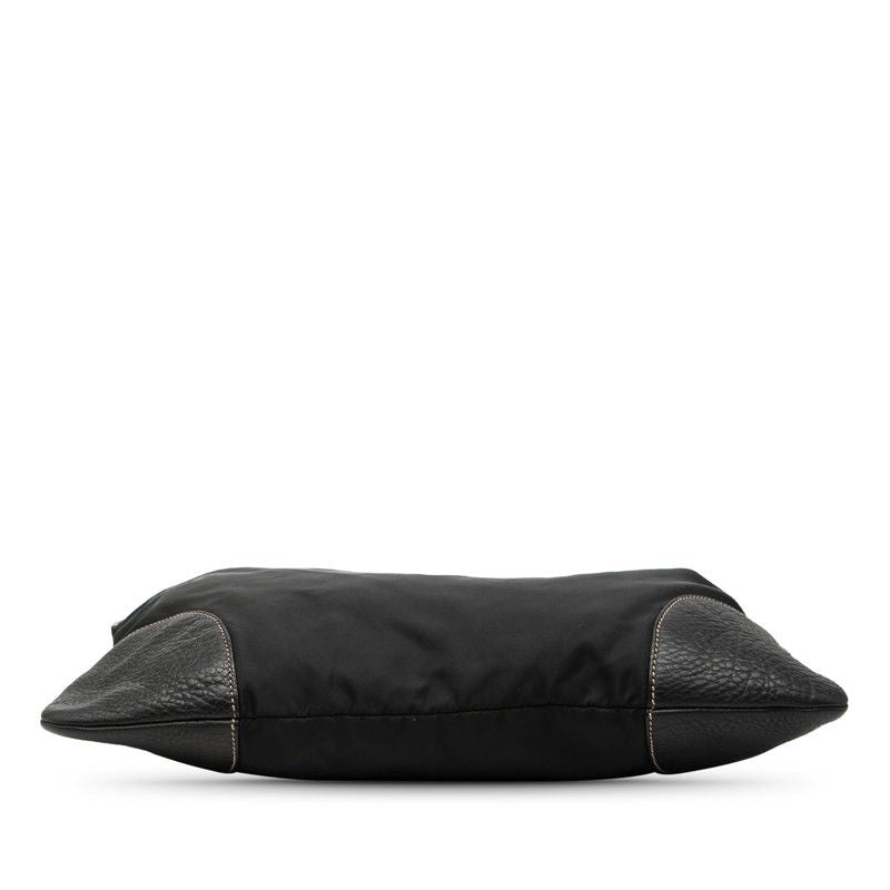 Prada Crossbody Shoulder Bag Black Nylon Leather