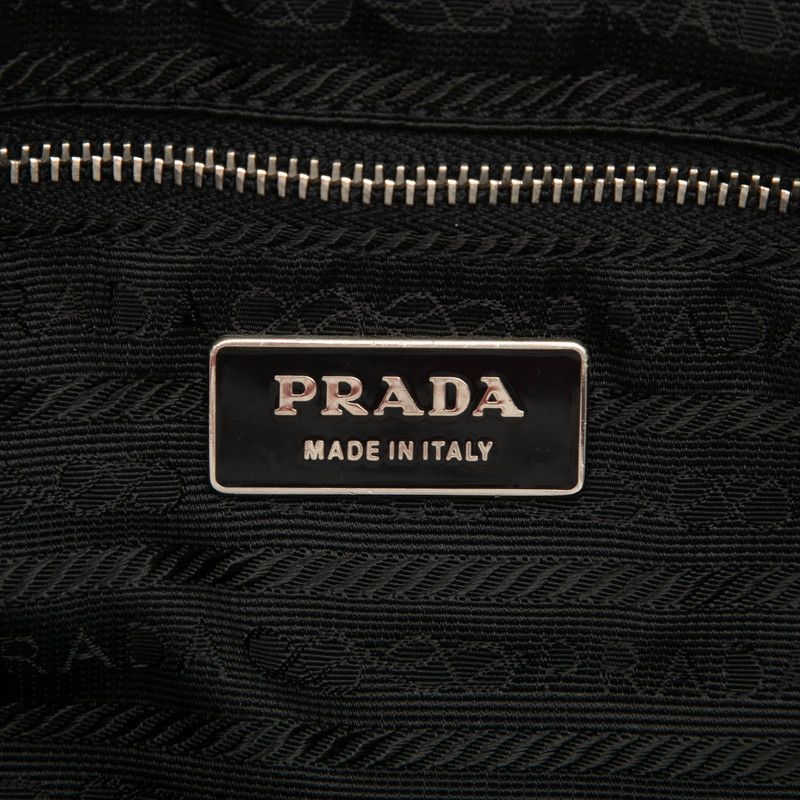 Prada Crossbody Shoulder Bag Black Nylon Leather
