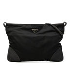 Prada Crossbody Shoulder Bag Black Nylon Leather