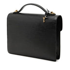 Louis Vuitton Epi Monceau 2-Way Shoulder Bag Noir Black Leather