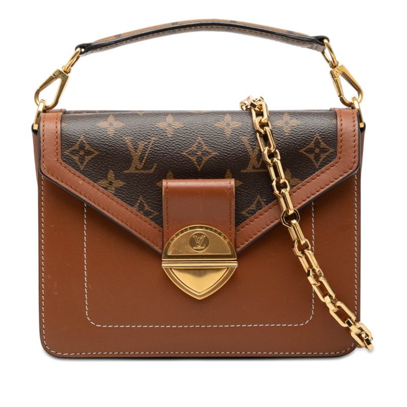 Louis Vuitton Monogram Sac Bifas 2-Way Shoulder Bag Brown Leather