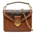 Louis Vuitton Monogram Sac Bifas 2-Way Shoulder Bag Brown Leather