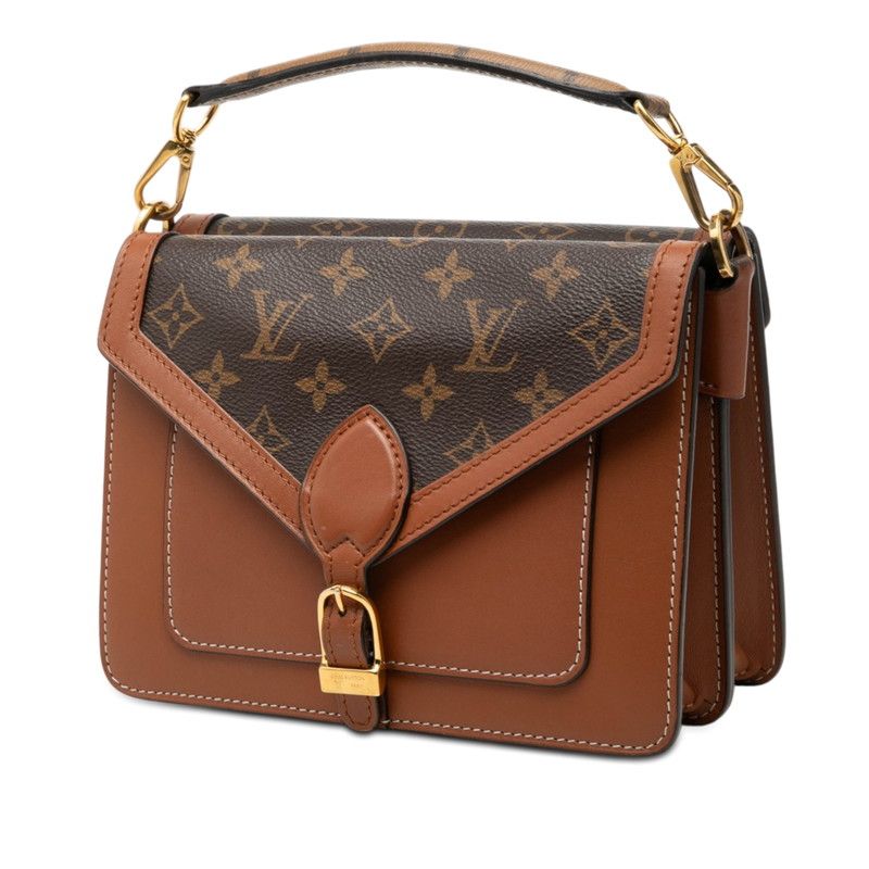 Louis Vuitton Monogram Sac Bifas 2-Way Shoulder Bag Brown Leather