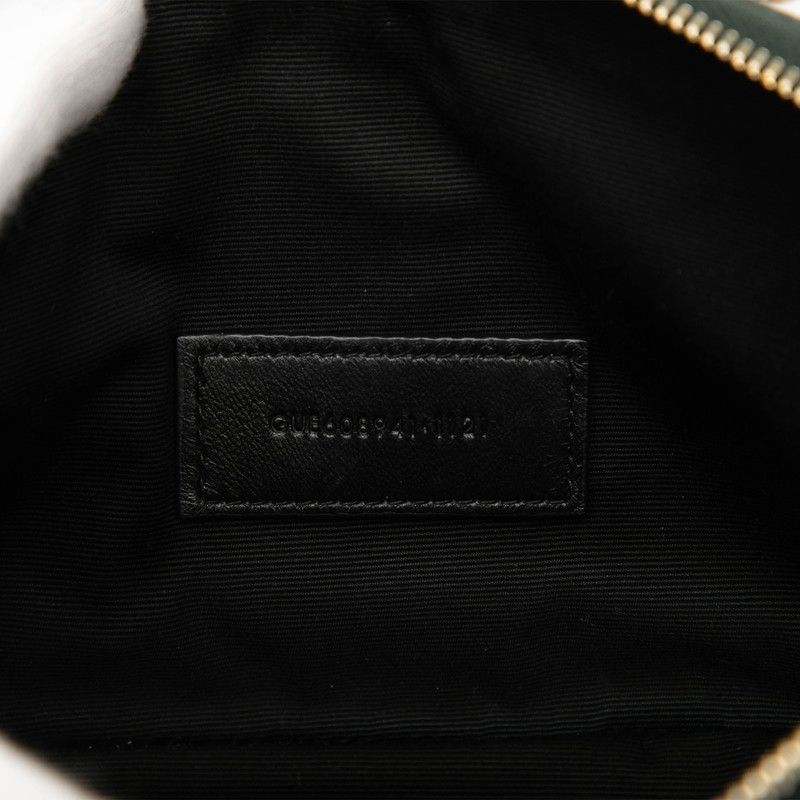 Saint Laurent YSL Logo Becky Double Zip Pouch Crossbody Chain Shoulder