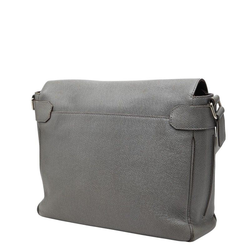 Louis Vuitton Taiga Roman MM Shoulder Bag Glacier Gray Leather