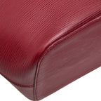 Louis Vuitton Epi Neverfull MM Tote Shoulder Bag Fuchsia Wine Red Leather