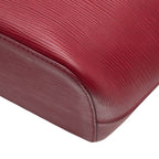 Louis Vuitton Epi Neverfull MM Tote Shoulder Bag Fuchsia Wine Red Leather