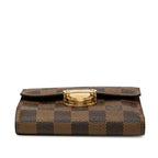 Louis Vuitton Damier Portefeuille Koala Trifold Wallet Brown Leather
