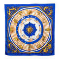 Hermes Carre 90 Dies Et Hore Astrology Scarf Blue Multicolor Silk