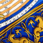 Hermes Carre 90 Dies Et Hore Astrology Scarf Blue Multicolor Silk
