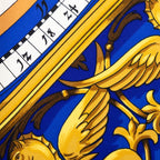 Hermes Carre 90 Dies Et Hore Astrology Scarf Blue Multicolor Silk