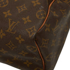 Louis Vuitton Monogram Speedy 25 Handbag Brown Leather