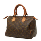 Louis Vuitton Monogram Speedy 25 Handbag Brown Leather