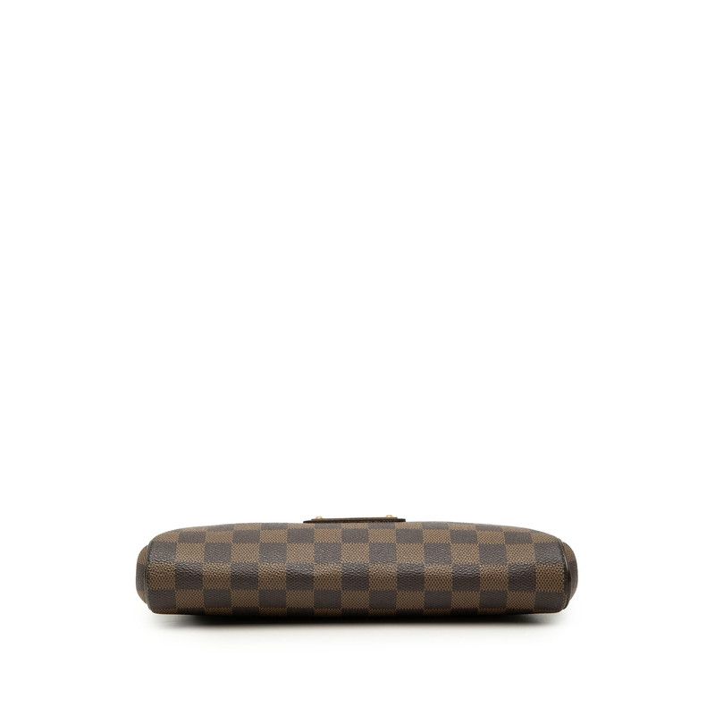 Louis Vuitton Damier Chain 2-Way Shoulder Bag Brown Leather