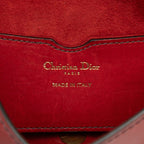 Dior D-bee Crossbody Shoulder Bag Red Leather