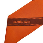 Hermes Twilly Bolduc Scarf Orange Silk