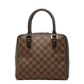 Louis Vuitton Damier Brera Handbag Brown Leather