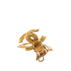 Chanel CC Logo Vintage Teardrop Earrings 96 Gold Plated