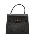 Louis Vuitton Epi Malesherbes Handbag Noir Black Leather