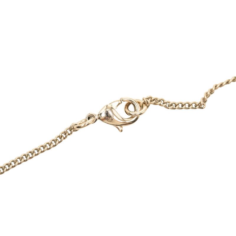 Chanel CC Logo Bijou Necklace Gold Plated