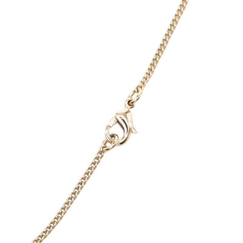 Chanel CC Logo Bijou Necklace Gold Plated