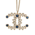 Chanel CC Logo Bijou Necklace Gold Plated