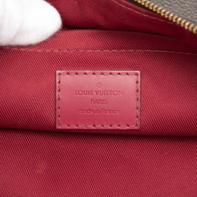Louis Vuitton Monogram Etui Voyage GM Clutch Brown Fuchsia
