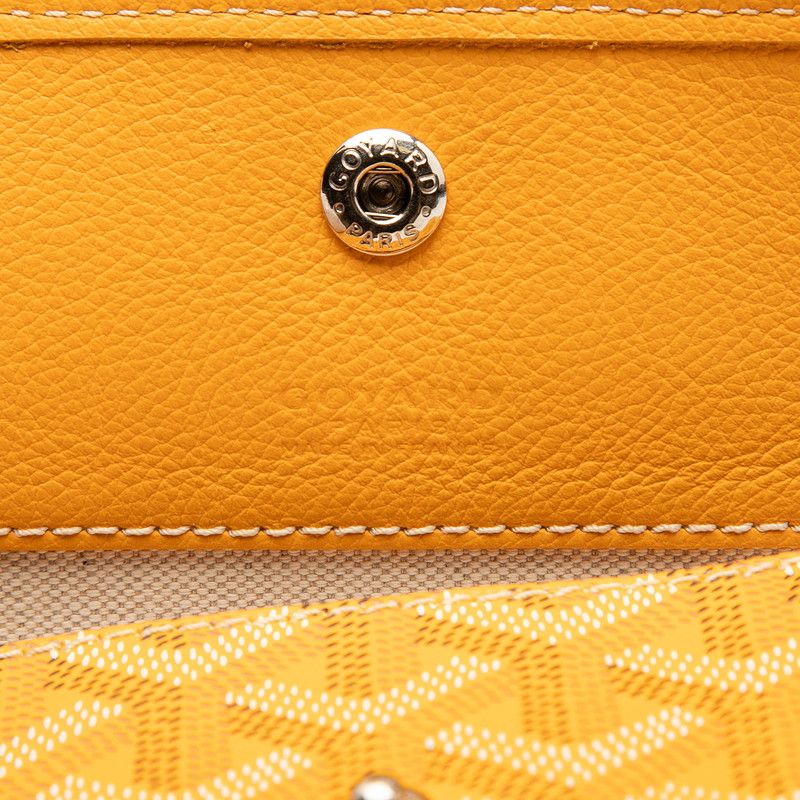 Goyard Saint Louis PM Tote Shoulder Bag Yellow Leather — view 5