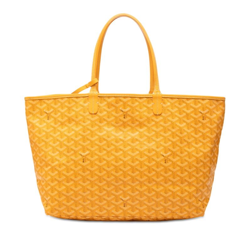 Goyard Saint Louis PM Tote Shoulder Bag Yellow Leather