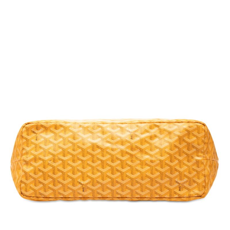 Goyard Saint Louis PM Tote Shoulder Bag Yellow Leather — view 3