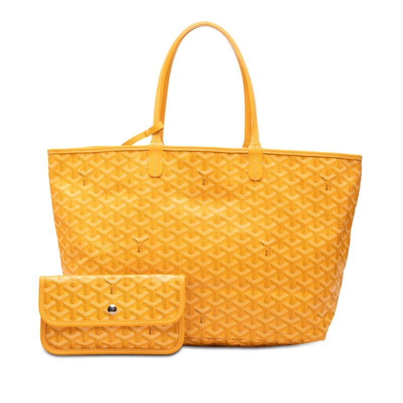 Goyard Saint Louis PM Tote Shoulder Bag Yellow Leather — view 7