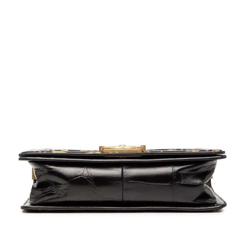 Chanel Boy Chain Shoulder Bag Croco