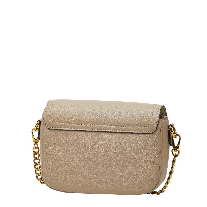 Louis Vuitton Lockme TenChain 2-Way Shoulder Bag Gray Beige Leather