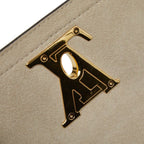 Louis Vuitton Lockme TenChain 2-Way Shoulder Bag Gray Beige Leather