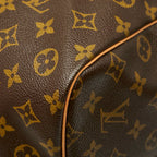 Louis Vuitton Monogram Keepall Bandouliere 60 Boston Bag 2-Way Brown Leather