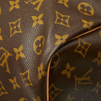 Louis Vuitton Monogram Keepall Bandouliere 60 Boston Bag 2-Way Brown Leather