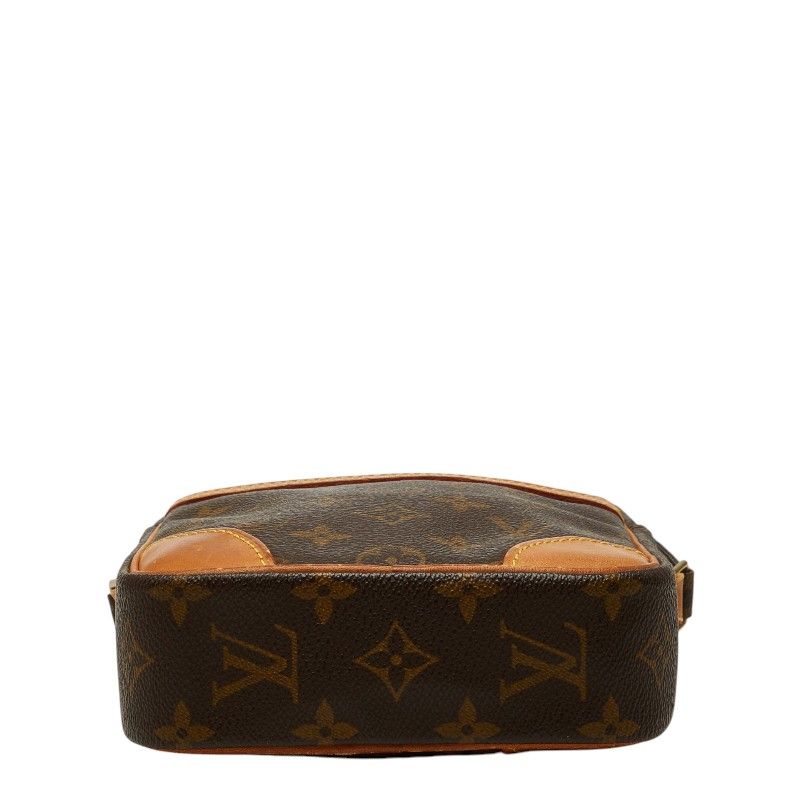 Louis Vuitton Monogram Danube Crossbody Shoulder Bag Brown Leather