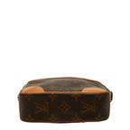 Louis Vuitton Monogram Danube Crossbody Shoulder Bag Brown Leather
