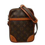 Louis Vuitton Monogram Danube Crossbody Shoulder Bag Brown Leather